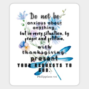 Philippians 4:6 Bible Verse Magnet